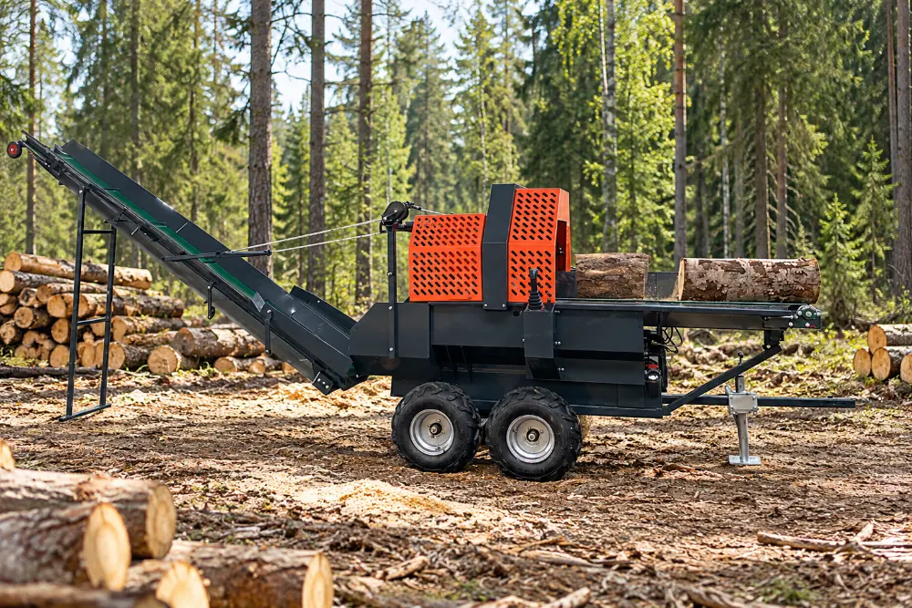 Firewood Processor With Conveyor Stop Wasting Time on Manual Handling